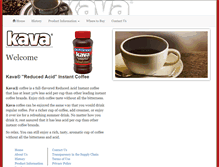 Tablet Screenshot of kavacoffee.com